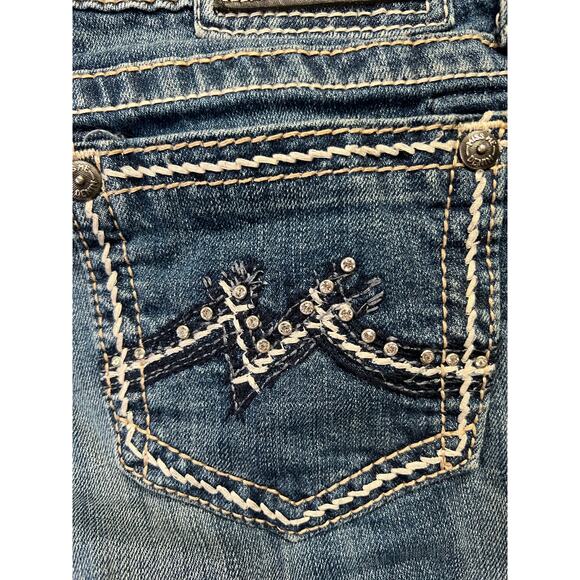 Miss Me Easy Straight  Dark Blue Jeans Size 29 & 32 inseam.‎ Sytle No JD1037ETL - Picture 5 of 8